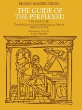 book The Guide of the Perplexed, Volume 1