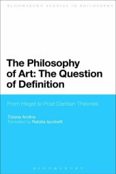 book The philosophy of art : the question of definition