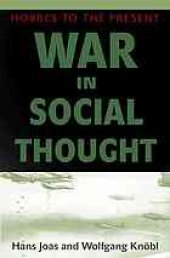 book War in Social Thought : Hobbes to the Present