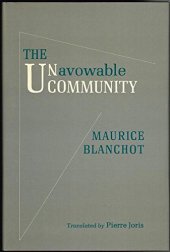 book The unavowable community