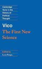 book Vico: The First New Science