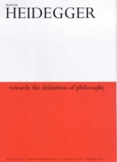 book Towards the definition of philosophy : with a transcript of the lecture-course 'On the nature of the university and academic study'