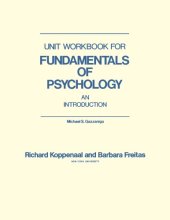 book Unit workbook for Fundamentals of psychology : an introduction