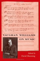 book Vaughan Williams on music