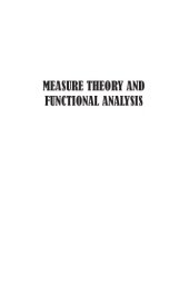 book Measure Theory and Functional Analysis