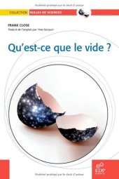 book Qu'est-ce que le vide ?