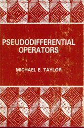 book Pseudodifferential operators