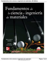 book Fundamentos de la ciencia e ingeniería de materiales