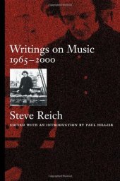 book Writings on music, 1965-2000