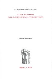 book Style and Form in Old-Babylonian Literary Texts