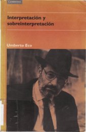 book Interpretación y sobreinterpretación