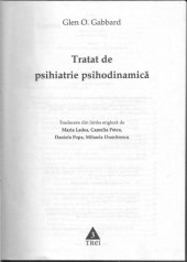 book Tratat de psihiatrie psihodinamica