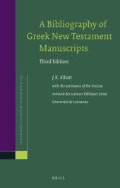 book A Bibliography of Greek New Testament Manuscripts