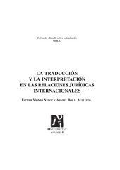 book La traducción y la interpretación en las relaciones jurídicas internacionales