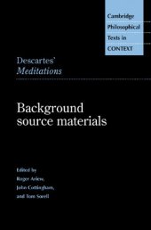 book Descartes' Meditations: Background Source Materials