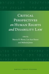 book Critical Perspectives on Human Rights and Disability Law