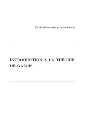 book Introduction à la théorie de Galois