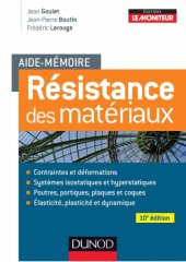 book Résistance des matériaux