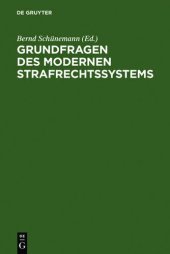 book Grundfragen des modernen Strafrechtssystems