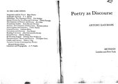 book Poetry as Discourse