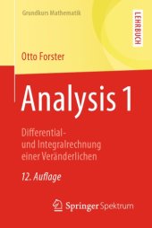 book Analysis 1: Differential- und Integralrechnung einer Veränderlichen