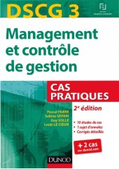 book DSCG 3 : management et contrôle de gestion : Cas pratiques