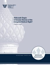 book Aleksadr Dugin: A Russian Version of the European Radical Right?