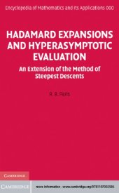 book Hadamard Expansions and Hyperasymptotic Evaluation   An Extension of the Method of Steepest Descents