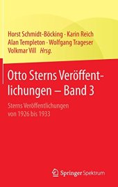 book Otto Sterns Veröffentlichungen - Band 3: Sterns Veröffentlichungen von 1926 bis 1933