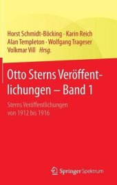 book Otto Sterns Veröffentlichungen - Band 1: Sterns Veröffentlichungen von 1912 bis 1916