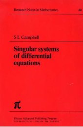 book Singular systems of differential equations