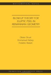 book Blow-up theory for elliptic PDEs in Riemannian geometry