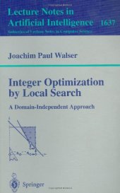 book Integer Optimization by Local Search: A Domain-Independent Approach