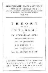 book Theory of the integral, 