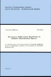 book Stochastic differential equations in infinite dimensional spaces