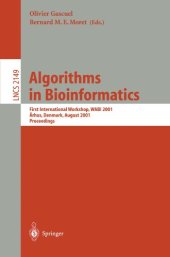 book Algorithms in Bioinformatics: First International Workshop, WABI 2001 Århus Denmark, August 28–31, 2001 Proceedings