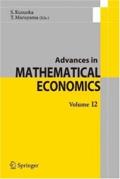 book Advances in mathematical economics