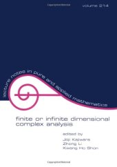 book Finite or infinite dimensional complex analysis: proceedings of the seventh international colloquium