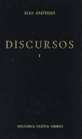 book Discursos I / Speeches: Aristides / Aristides