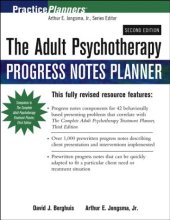 book The Adult Psychotherapy Progress Notes Planner