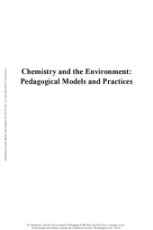 book Chemistry and the environment : pedagogical models and practices