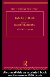 book James Joyce. : Volume 2, 1928-41 the critical heritage