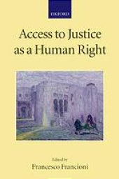 book Access to justice as a human right