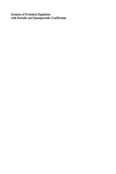 book Systems of evolution equations with periodic and quasiperiodic coefficients