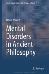 book Mental Disorders in Ancient Philosophy