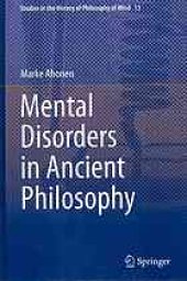 book Mental disorders in ancient philosophy