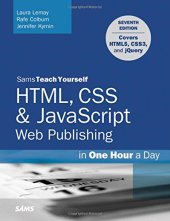 book HTML, CSS & JavaScript Web Publishing in One Hour a Day