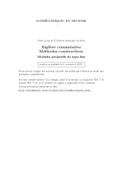 book Algèbre commutative: Méthodes constructives: Modules projectifs de type fini [draft]