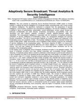 book Adaptively Secure Broadcast: Threat Analytics &  Security Intelligence