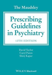 book The Maudsley Prescribing Guidelines in Psychiatry